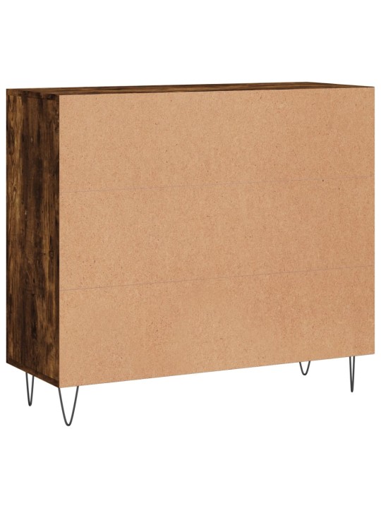 Příborník kouřový dub 90 x 34 x 80 cm kompozitní dřevo