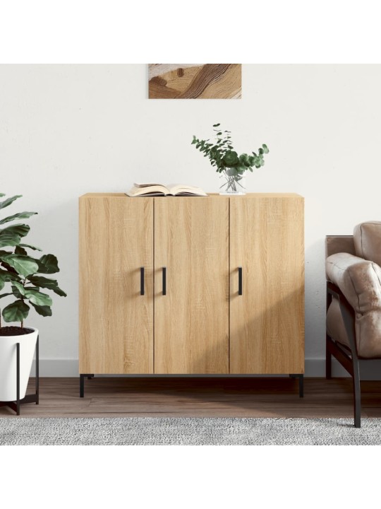 Příborník dub sonoma 90 x 34 x 80 cm kompozitní dřevo