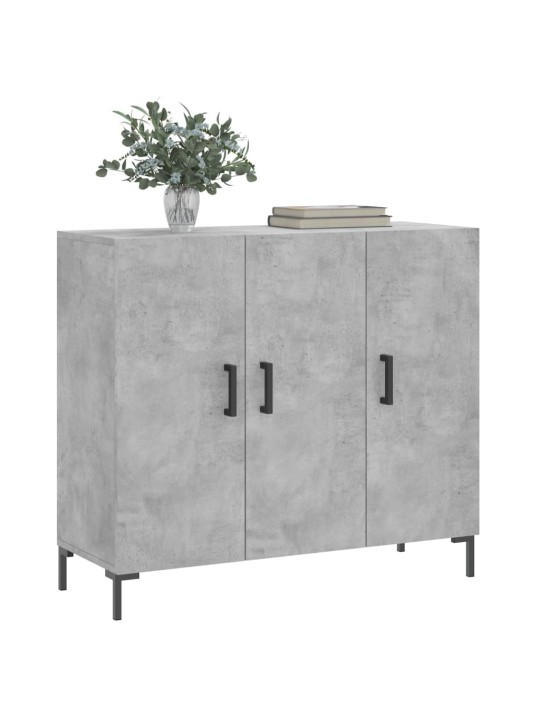 Příborník betonově šedý 90 x 34 x 80 cm kompozitní dřevo