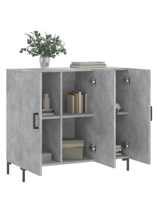 Příborník betonově šedý 90 x 34 x 80 cm kompozitní dřevo
