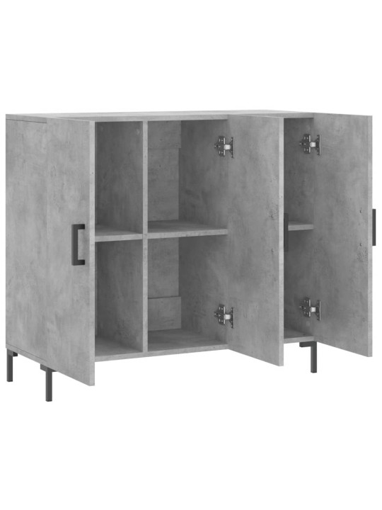 Příborník betonově šedý 90 x 34 x 80 cm kompozitní dřevo