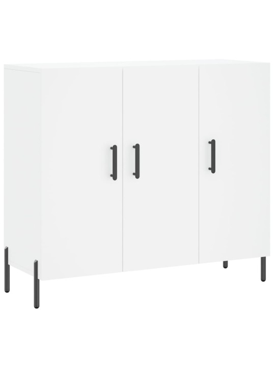 Příborník bílý 90 x 34 x 80 cm kompozitní dřevo