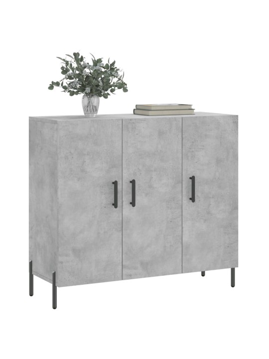 Příborník betonově šedý 90 x 34 x 80 cm kompozitní dřevo