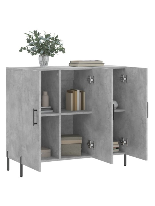 Příborník betonově šedý 90 x 34 x 80 cm kompozitní dřevo