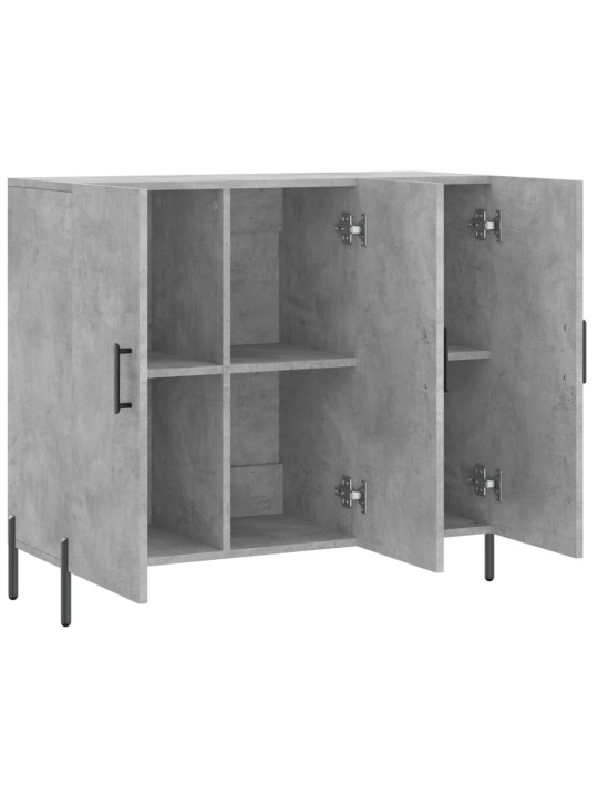 Příborník betonově šedý 90 x 34 x 80 cm kompozitní dřevo