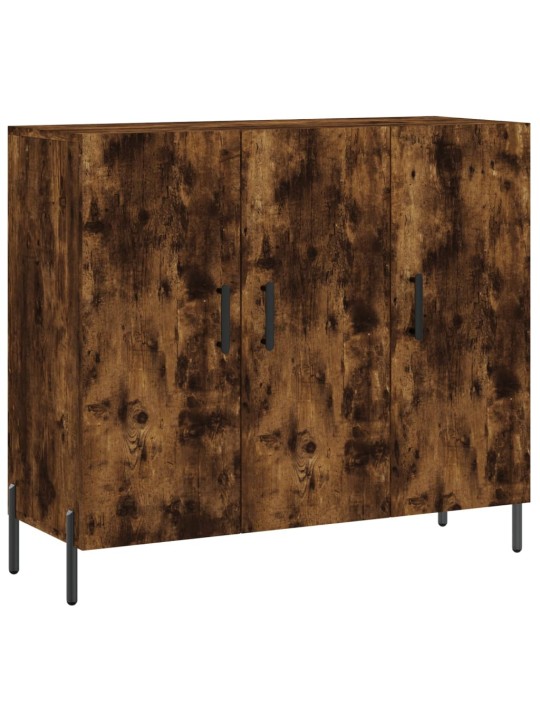 Příborník kouřový dub 90 x 34 x 80 cm kompozitní dřevo
