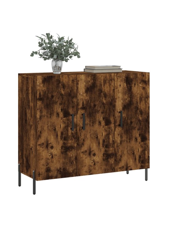 Příborník kouřový dub 90 x 34 x 80 cm kompozitní dřevo