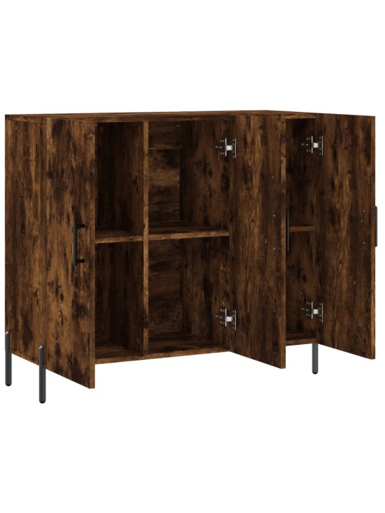 Příborník kouřový dub 90 x 34 x 80 cm kompozitní dřevo