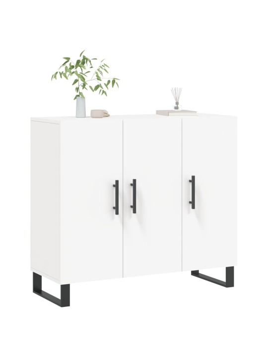 Příborník bílý 90 x 34 x 80 cm kompozitní dřevo