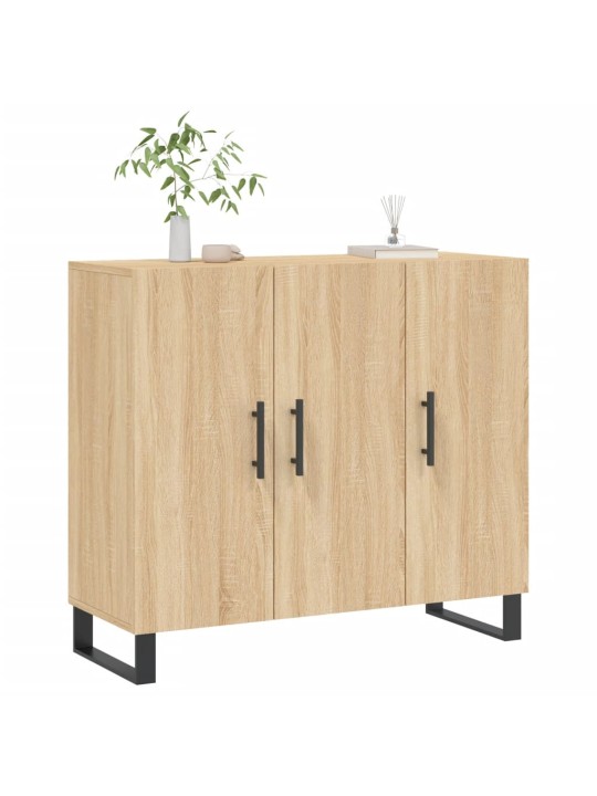 Příborník dub sonoma 90 x 34 x 80 cm kompozitní dřevo
