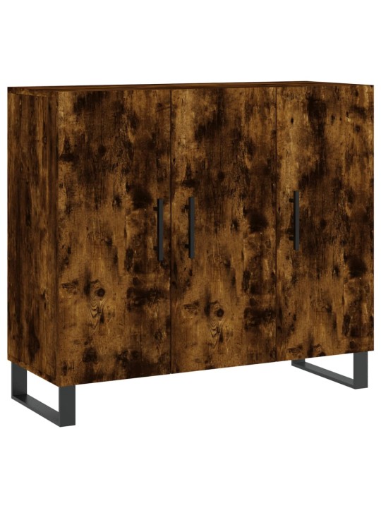 Příborník kouřový dub 90 x 34 x 80 cm kompozitní dřevo