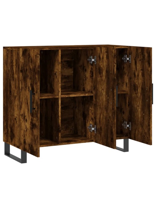 Příborník kouřový dub 90 x 34 x 80 cm kompozitní dřevo