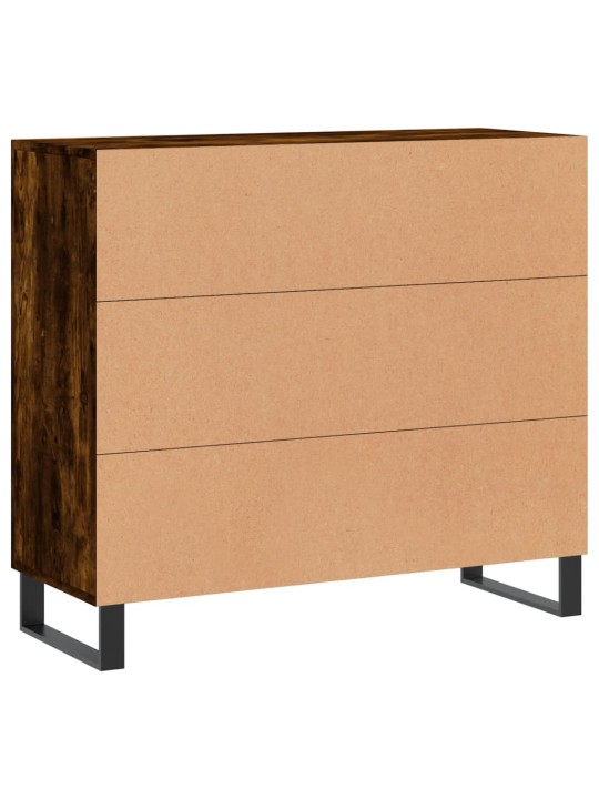 Příborník kouřový dub 90 x 34 x 80 cm kompozitní dřevo
