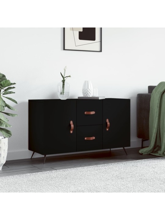 Příborník černý 100 x 36 x 60 cm kompozitní dřevo