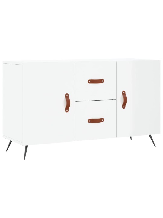 Příborník bílý s vysokým leskem 100x36x60 cm kompozitní dřevo