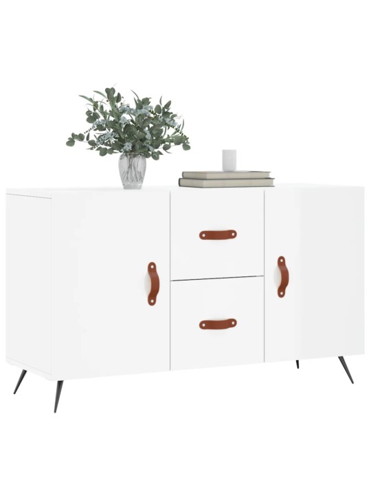 Příborník bílý s vysokým leskem 100x36x60 cm kompozitní dřevo
