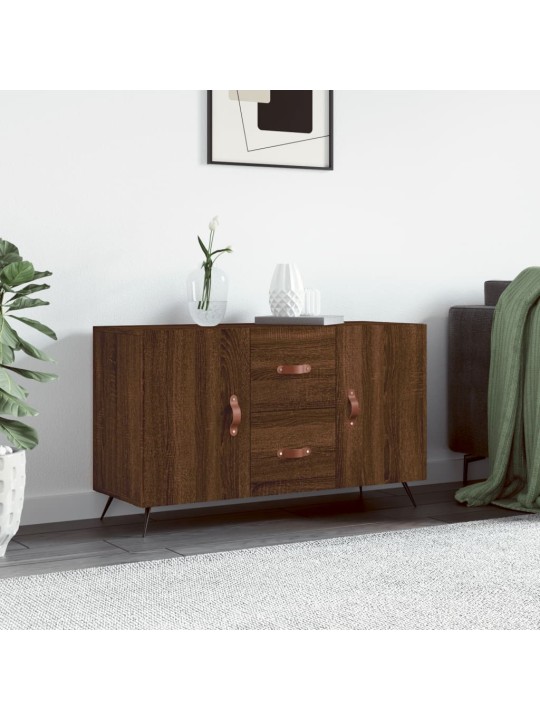 Příborník hnědý dub 100 x 36 x 60 cm kompozitní dřevo