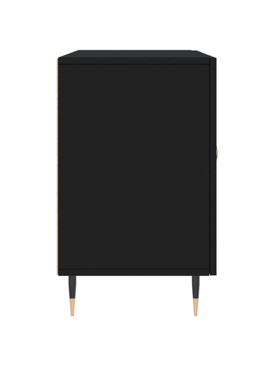 Příborník černý 100 x 36 x 60 cm kompozitní dřevo