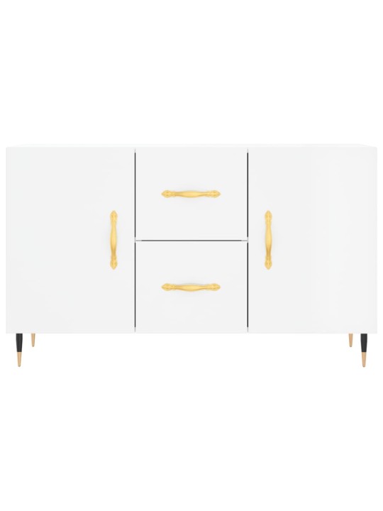 Příborník bílý s vysokým leskem 100x36x60 cm kompozitní dřevo