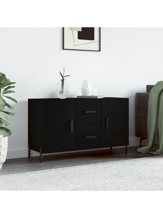 Příborník černý 100 x 36 x 60 cm kompozitní dřevo