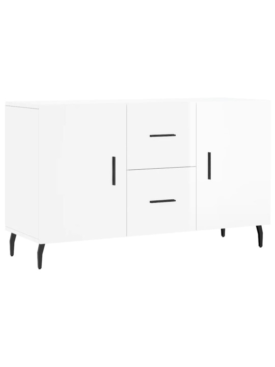 Příborník bílý s vysokým leskem 100x36x60 cm kompozitní dřevo