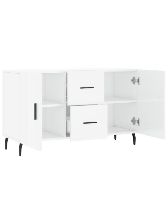 Příborník bílý s vysokým leskem 100x36x60 cm kompozitní dřevo
