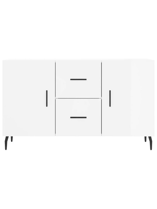 Příborník bílý s vysokým leskem 100x36x60 cm kompozitní dřevo