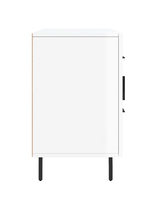 Příborník bílý s vysokým leskem 100x36x60 cm kompozitní dřevo
