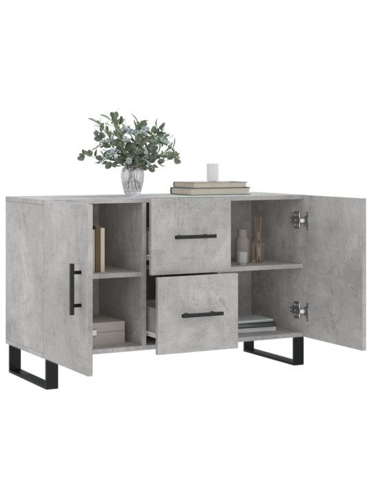Příborník betonově šedý 100 x 36 x 60 cm kompozitní dřevo