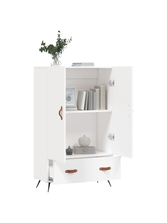 Skříň highboard bílá 69,5 x 31 x 115 cm kompozitní dřevo