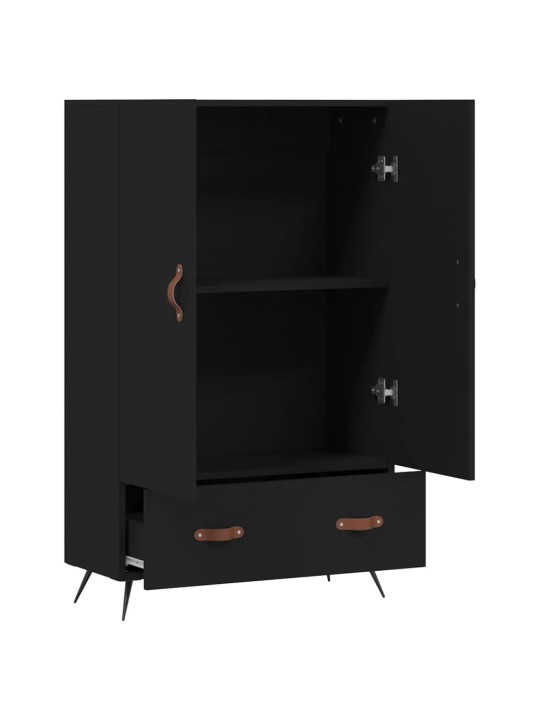 Skříň highboard černá 69,5 x 31 x 115 cm kompozitní dřevo