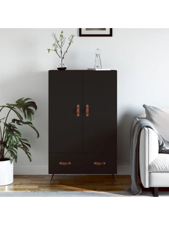 Skříň highboard černá 69,5 x 31 x 115 cm kompozitní dřevo