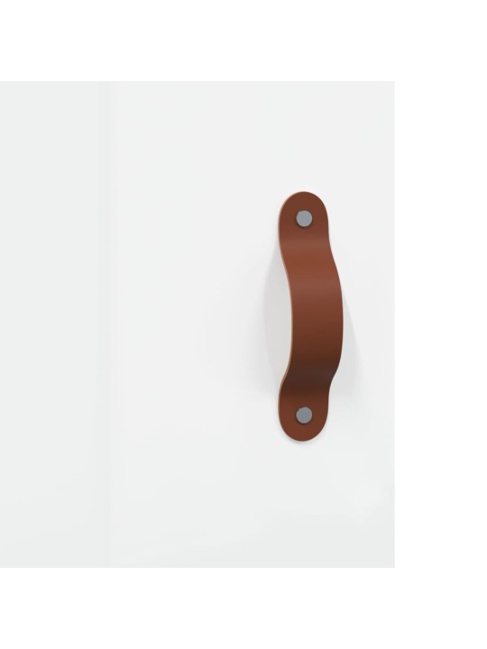 Skříň highboard lesklá bílá 69,5 x 31 x 115 cm kompozitní dřevo