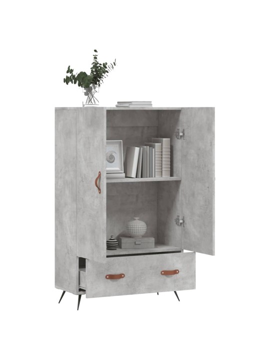 Skříň highboard betonově šedá 69,5x31x115 cm kompozitní dřevo