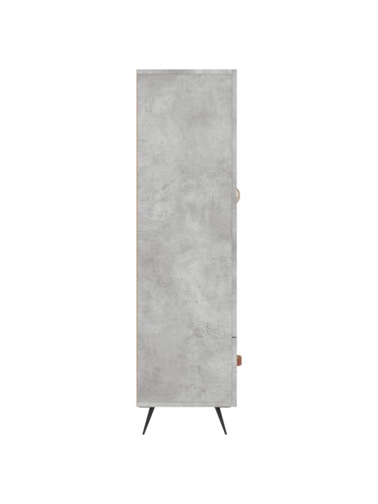 Skříň highboard betonově šedá 69,5x31x115 cm kompozitní dřevo