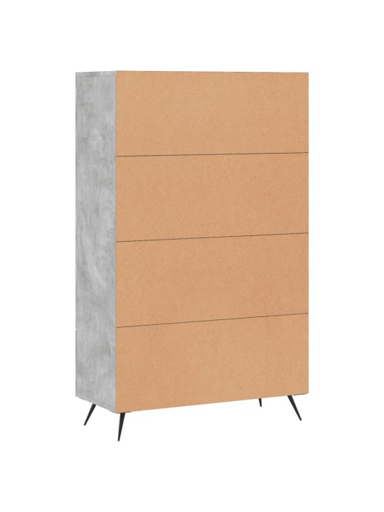 Skříň highboard betonově šedá 69,5x31x115 cm kompozitní dřevo