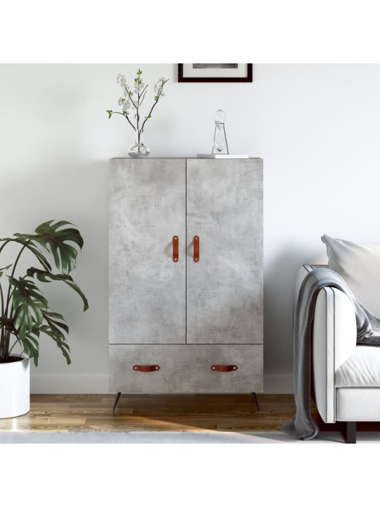 Skříň highboard betonově šedá 69,5x31x115 cm kompozitní dřevo