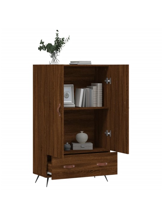 Skříň highboard hnědý dub 69,5 x 31 x 115 cm kompozitní dřevo