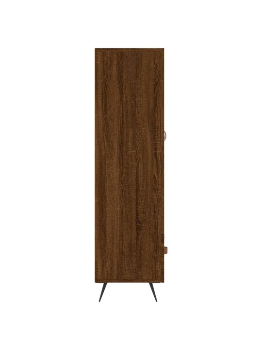 Skříň highboard hnědý dub 69,5 x 31 x 115 cm kompozitní dřevo