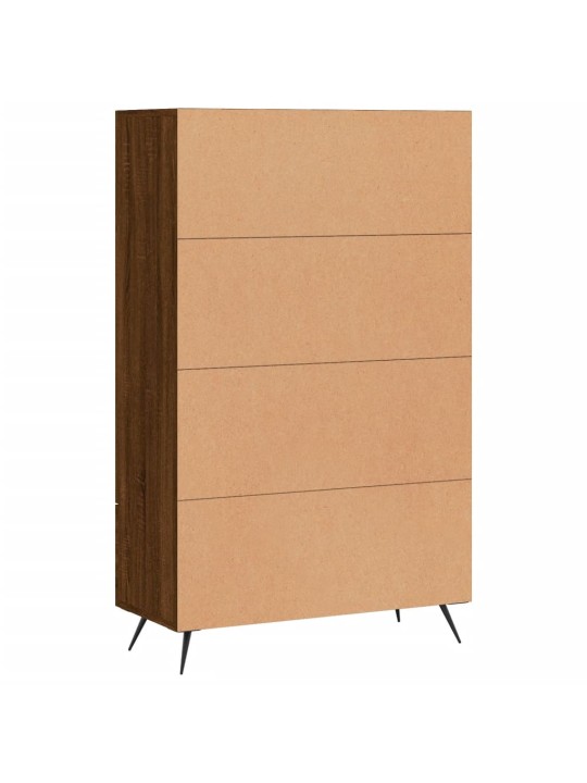Skříň highboard hnědý dub 69,5 x 31 x 115 cm kompozitní dřevo