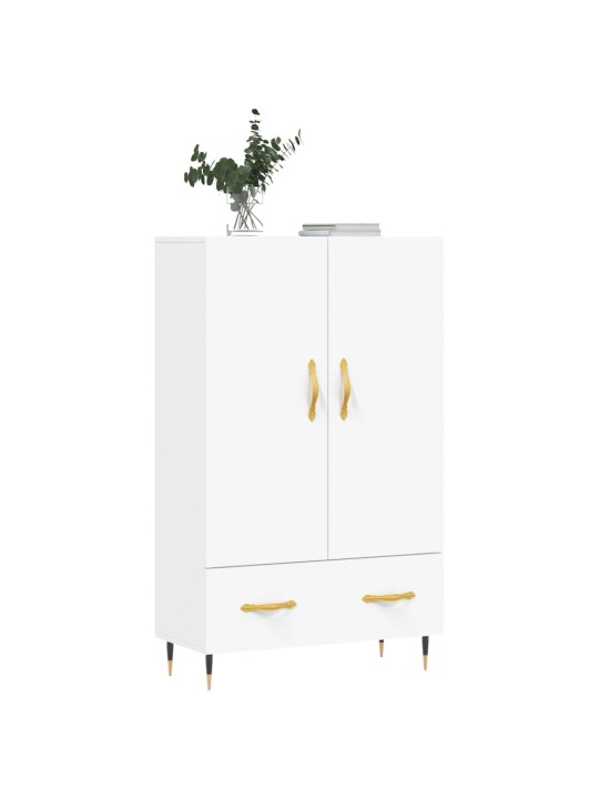 Skříň highboard bílá 69,5 x 31 x 115 cm kompozitní dřevo
