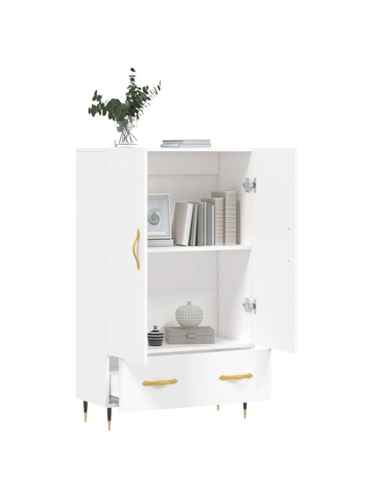 Skříň highboard bílá 69,5 x 31 x 115 cm kompozitní dřevo