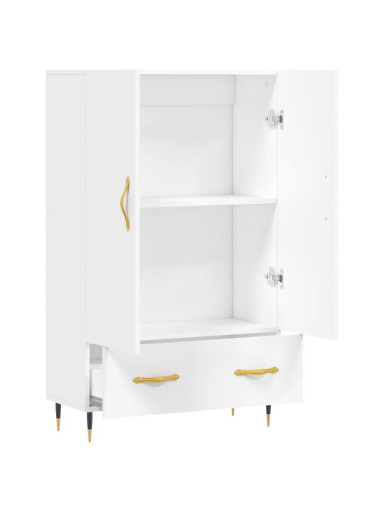 Skříň highboard bílá 69,5 x 31 x 115 cm kompozitní dřevo