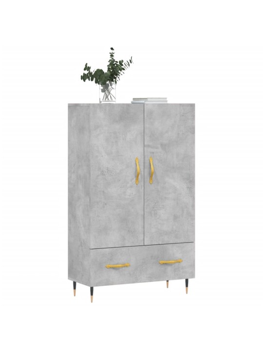 Skříň highboard betonově šedá 69,5x31x115 cm kompozitní dřevo