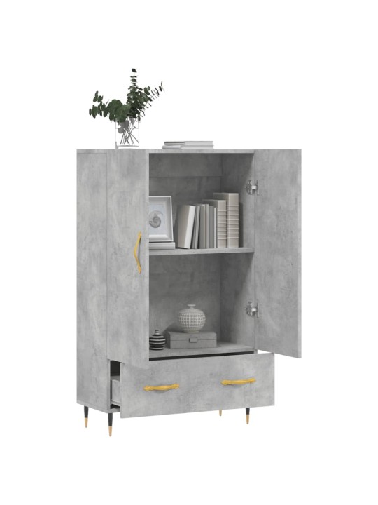 Skříň highboard betonově šedá 69,5x31x115 cm kompozitní dřevo