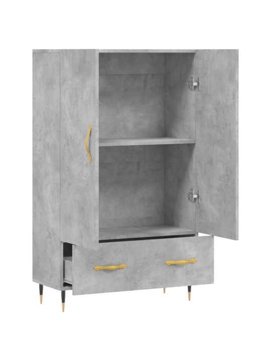 Skříň highboard betonově šedá 69,5x31x115 cm kompozitní dřevo