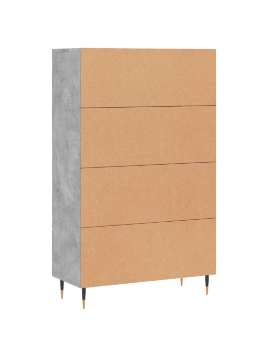 Skříň highboard betonově šedá 69,5x31x115 cm kompozitní dřevo