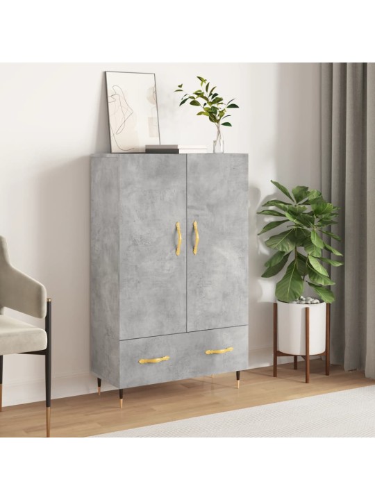 Skříň highboard betonově šedá 69,5x31x115 cm kompozitní dřevo