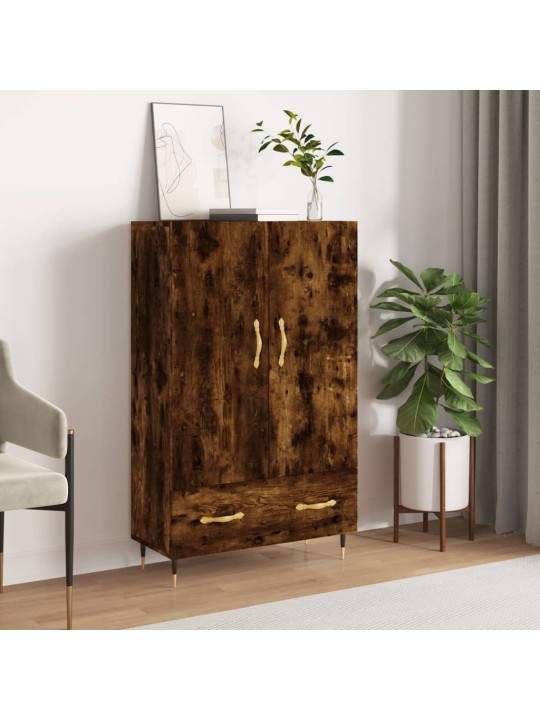 Skříň highboard kouřový dub 69,5 x 31 x 115 cm kompozitní dřevo