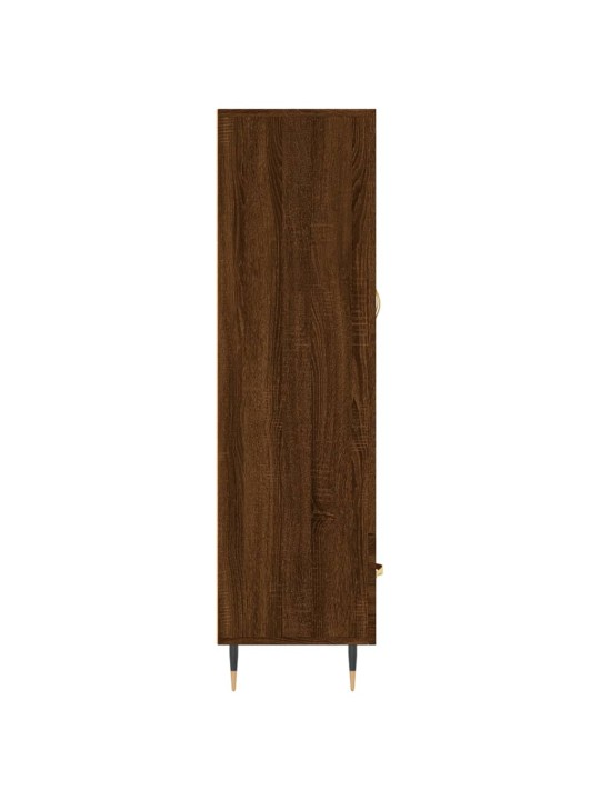 Skříň highboard hnědý dub 69,5 x 31 x 115 cm kompozitní dřevo